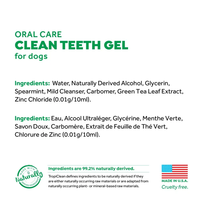 Tropiclean Fresh Breath Teeth Gel For Dogs 2-oz