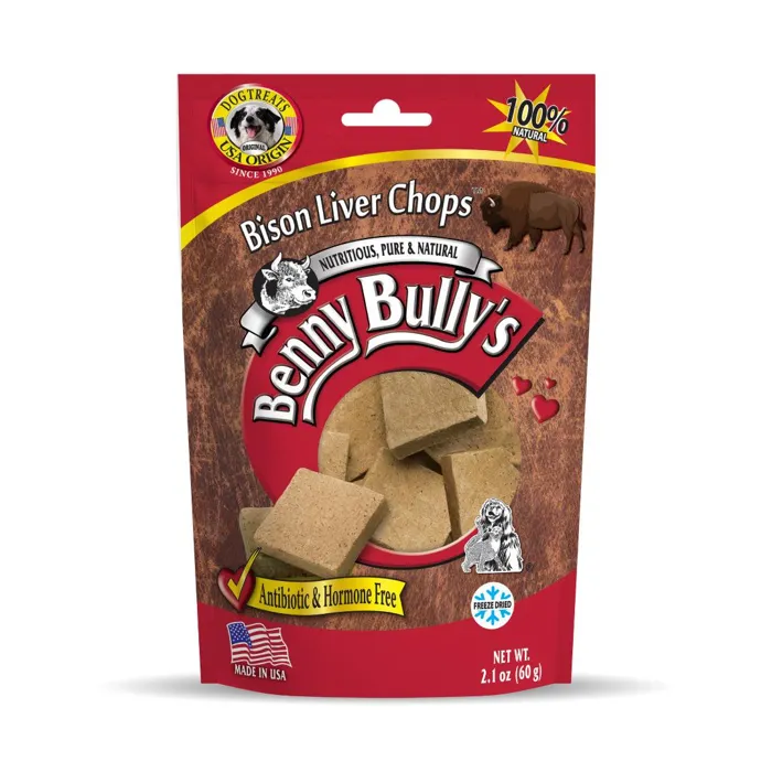 Benny Bully Bison Liver Chops 60 G