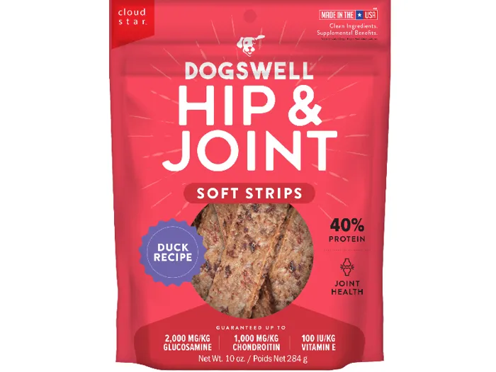 Dogswell Hip & Joint Soft Strips Duck 10-oz