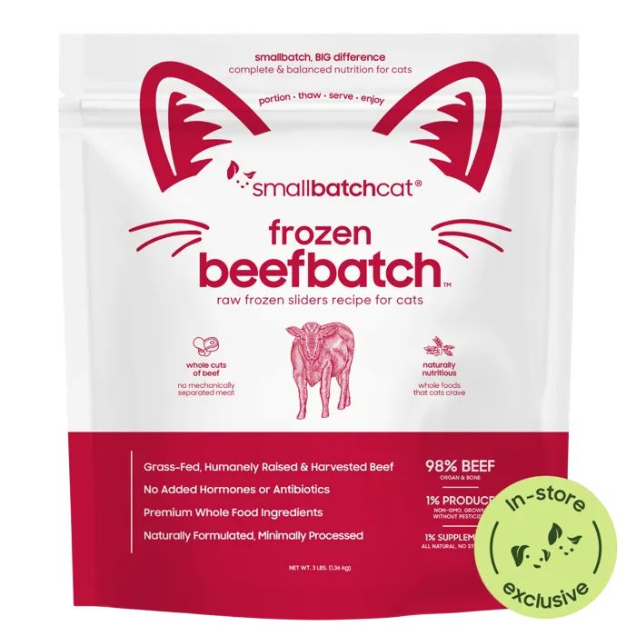Smallbatch Cat Frozen Beef Sliders 3 lb front