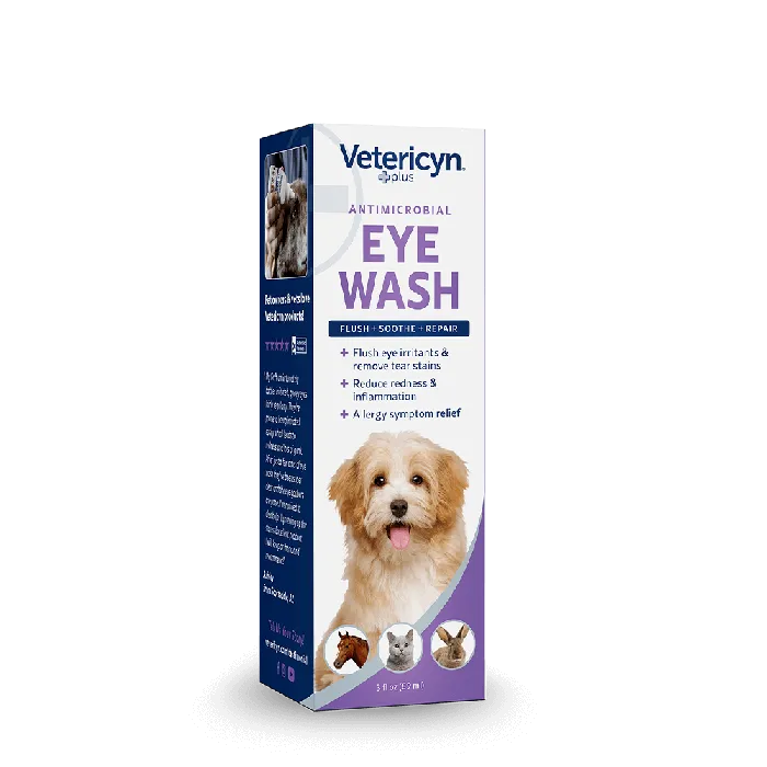 Vetericyn Plus Antimicrobial Eye Wash 3 oz left view