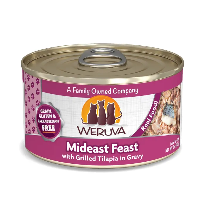 Weruva Classics Mideast Feast Grilled Tilapia In Gravy Wet Cat Food 3-oz