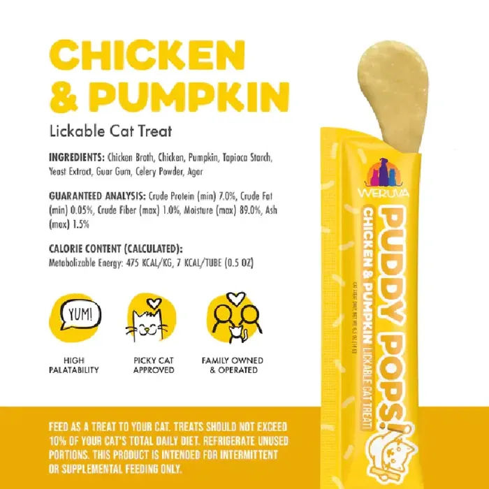 Weruva Puddy Pops Chicken & Pumpkin 5-pk