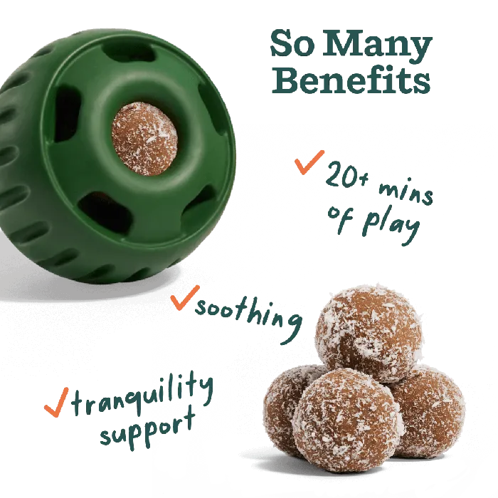 Woof Calming Pupsicle Pops green toy and treats
