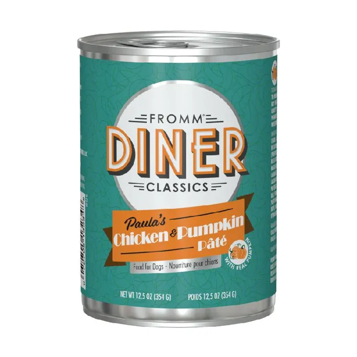 Fromm Diner Classics Paula's Chicken Pumpkin Pate 12.5 oz can front