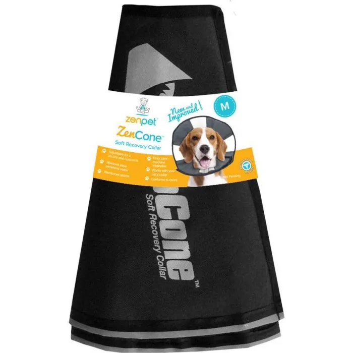ZenPet ZenCone Medium soft recovery collar packaged front view