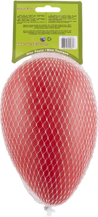 Jolly Pets Jolly Egg red 12-inch packaged back