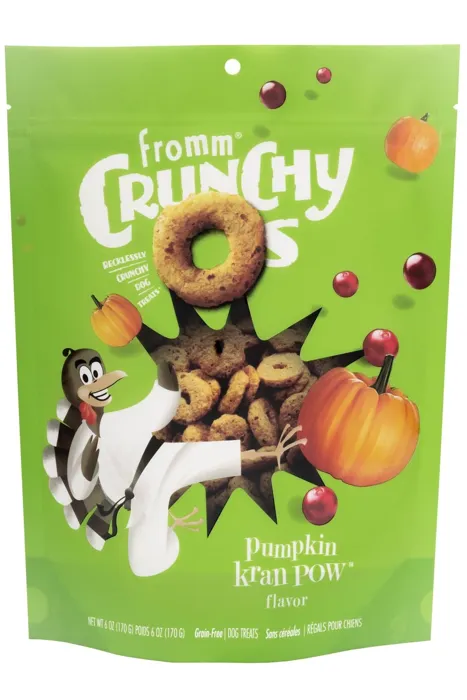 Fromm Crunchy O's Ppkn Kran Pow Dog Treats, 6-oz