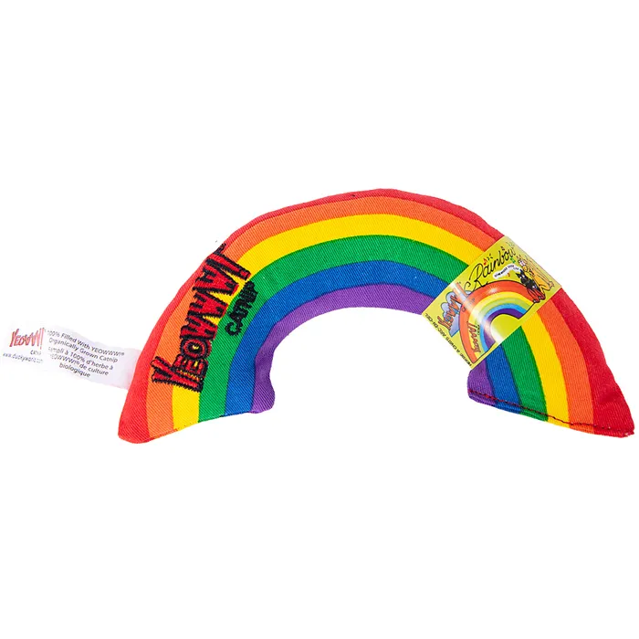 Yeowww! Rainbow Catnip Toy six-inch packaged view