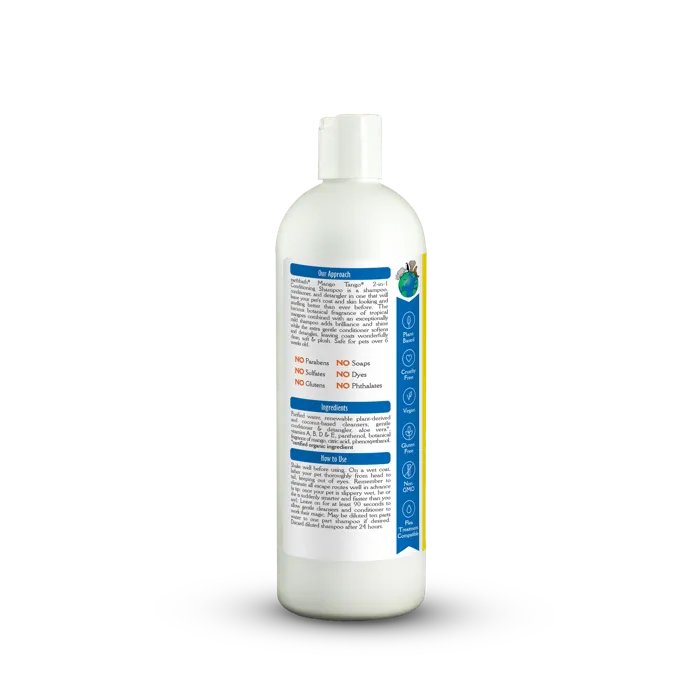 Earthbath Mango Tango 2-in-1 Shampoo 16 fl oz back label