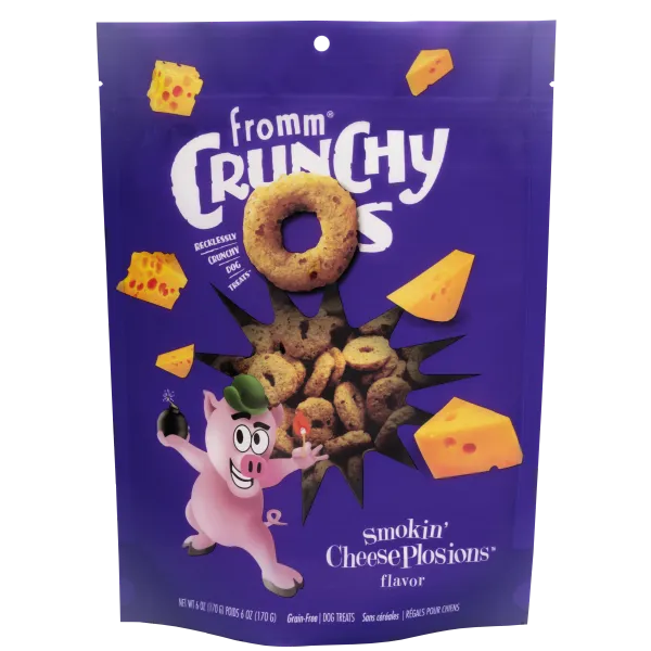 Fromm Crunchy O's Treats-smokin' Cheeseplosions-6-oz