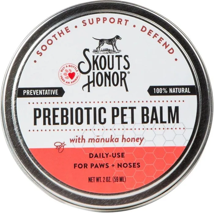 Skout's Honor Prebiotic Pet Balm 2 oz front label