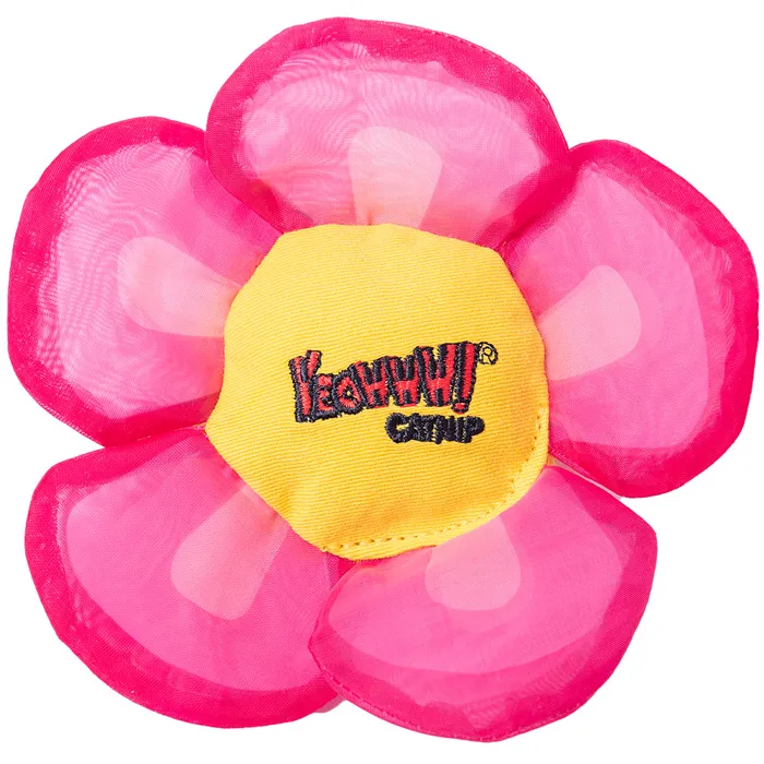 Yeowww! Catnip Daisy Flower Top Pink