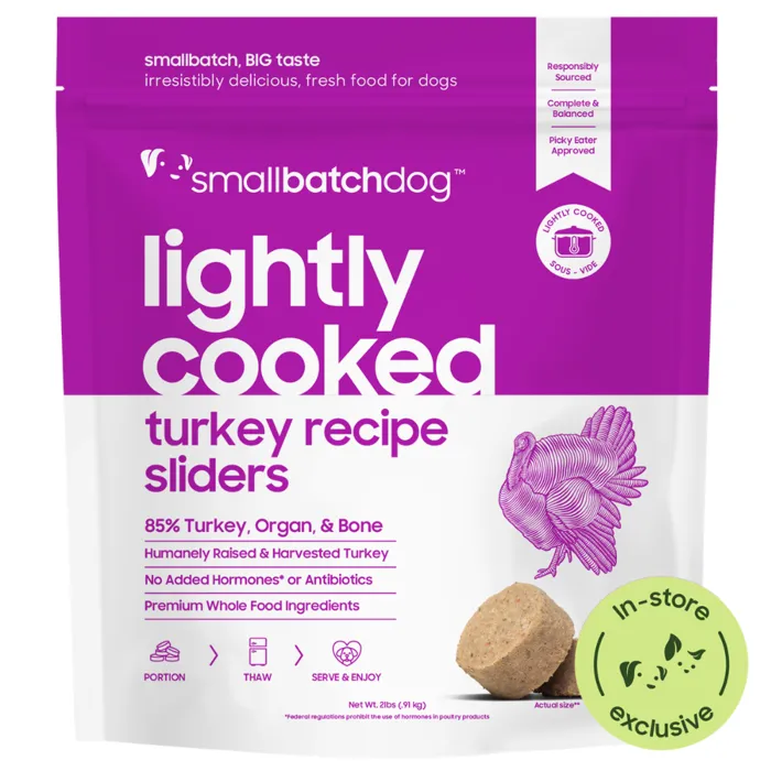 Smallbatch lightly cooked turkey recipe sliders 2lb front