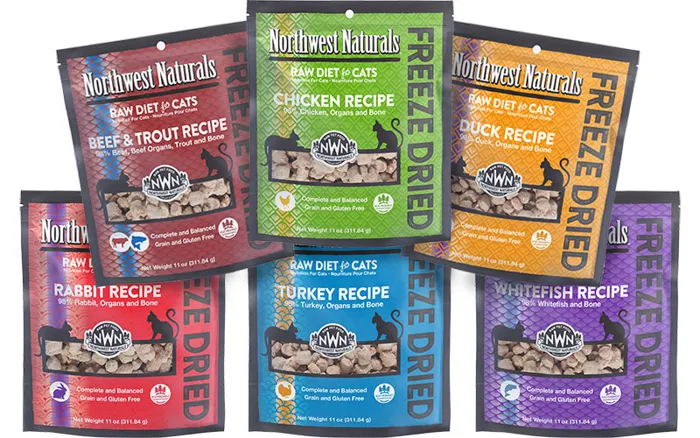 Northwest Naturals Whitefish Recipe Cat Nibbles 11 oz lineup