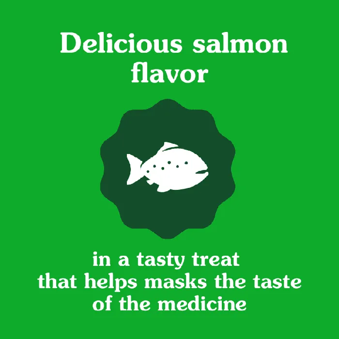 Greenies Feline Pill Pockets Salmon flavor feature
