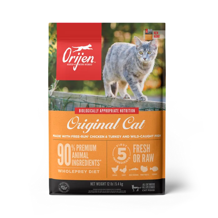 Orijen Dry Cat Food, Cat & Kitten, Biologically Appropriate & Grain Free 4-lb