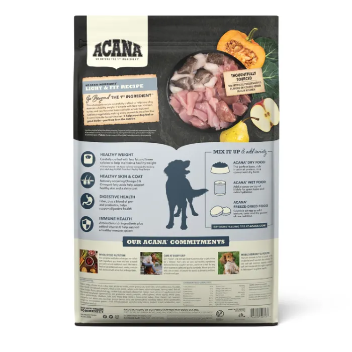 Acana Light & Fit Gf Dry Dog Food 4.5-lb