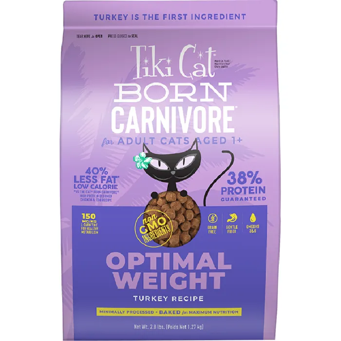 Born Carnivore Optimal Weight Dry Cat Food - Trky