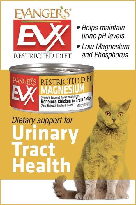 Evanger's EVX Urinary Tract Boneless Chicken cat food graphic