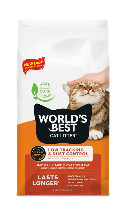 World's Best Cat Litter Low Tracking 15-lb bag front