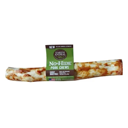 Earth Animal No Hide Pork Chews Bulk 4" 24pc