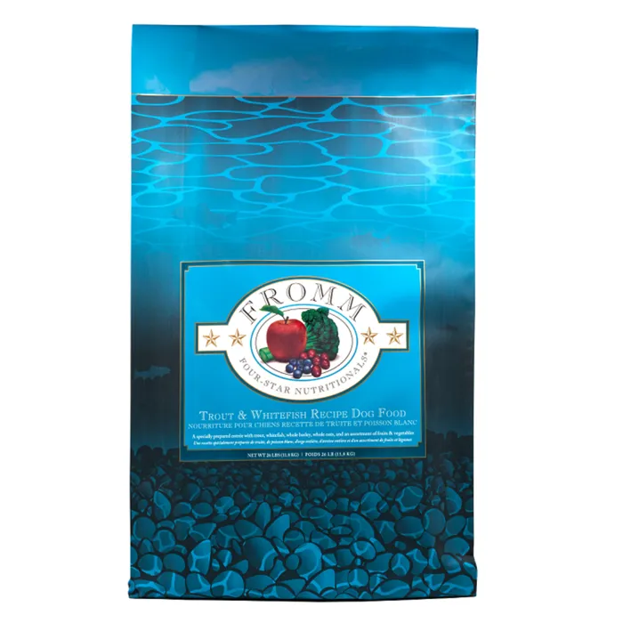 Fromm Four-Star Trout & Whitefish Dog Food 4 lb front