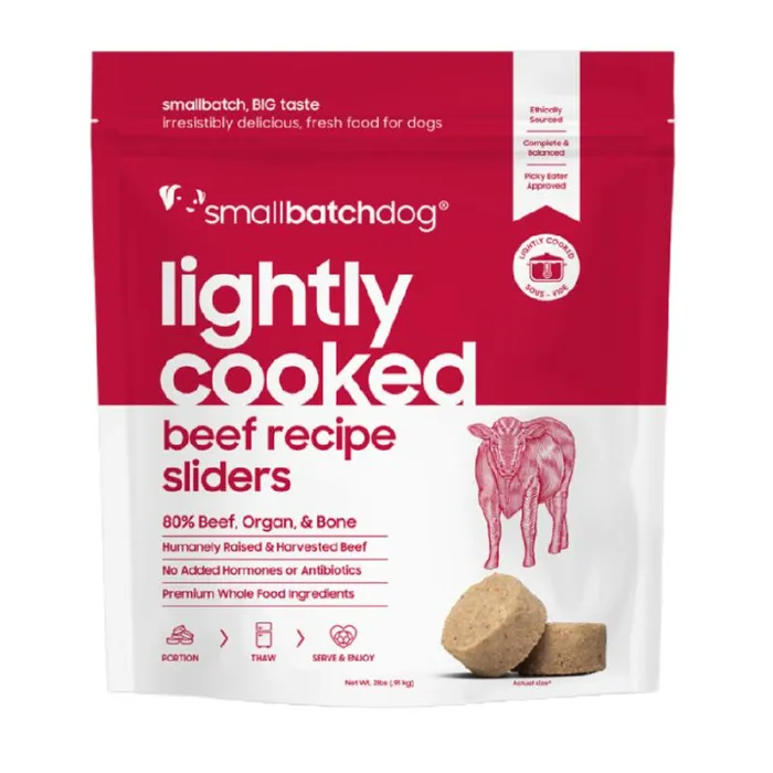 Smallbatch lightly cooked beef recipe sliders 2lb front pouch
