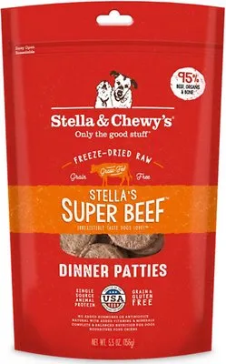 Stella & Chewy's Dog Fd Beef Patties 5.5-oz