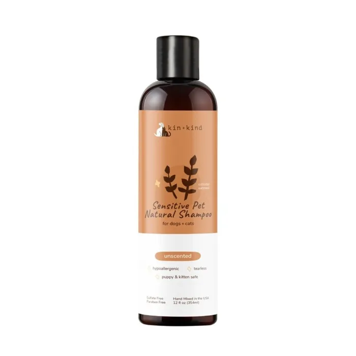 Kin+ Kind Sensitive Skin Shampoo Unscented 12-oz