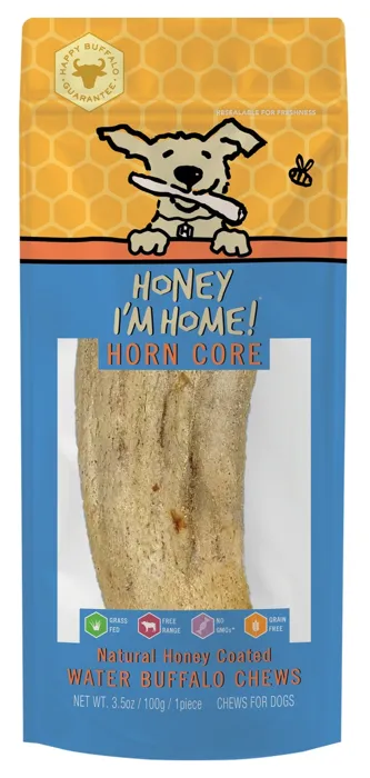 Honey Im Home Dog Treat Gf Buffalo Horn Core Bulk