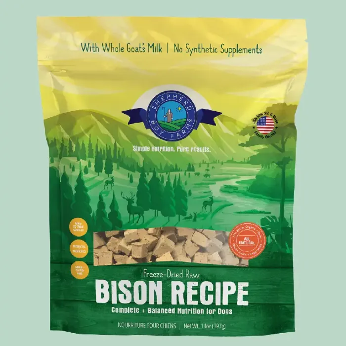 Shepherd Boy Farms Dog Fd Bison 14-oz