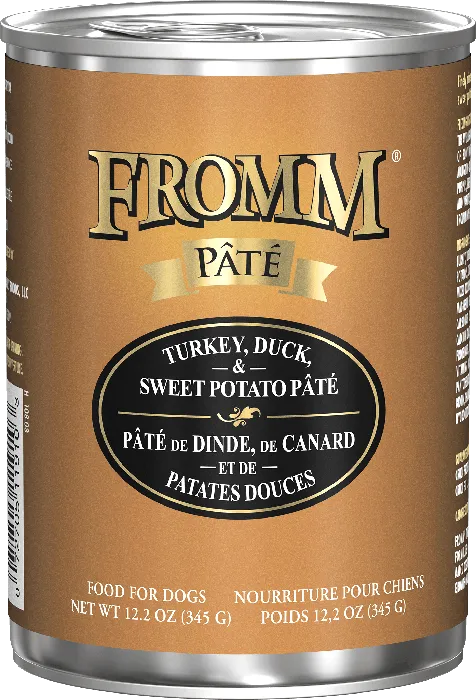 Fromm Turkey, Duck & Sweet Potato Pâté 12.2 oz can
