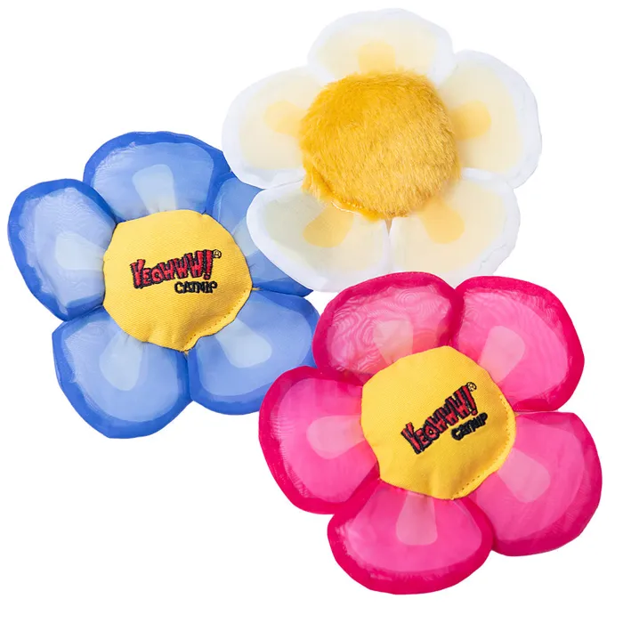 Yeowww Catnip Daisy's Flower Tops White