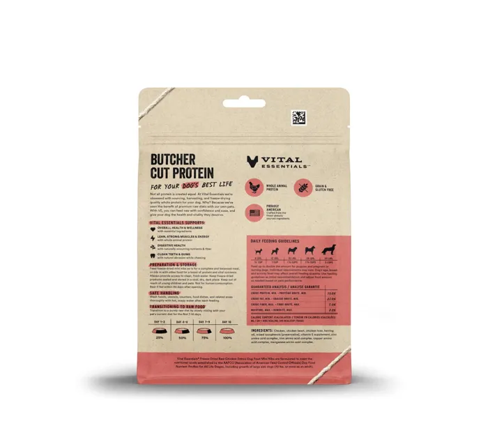 Vital Essentials Dog Fd Chicken Mini Nibs 5.5-oz