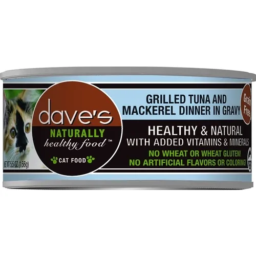 Dave's Naturally Healthy Gf Tuna/mackerel 5.5-oz