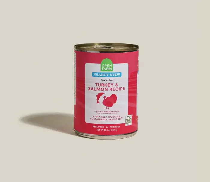 Open Farm Turkey & Salmon Hearty Stew 12.5-ounce can front