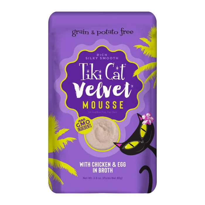Tiki Cat Chicken & Egg Velvet Mousse Pch 2.8z