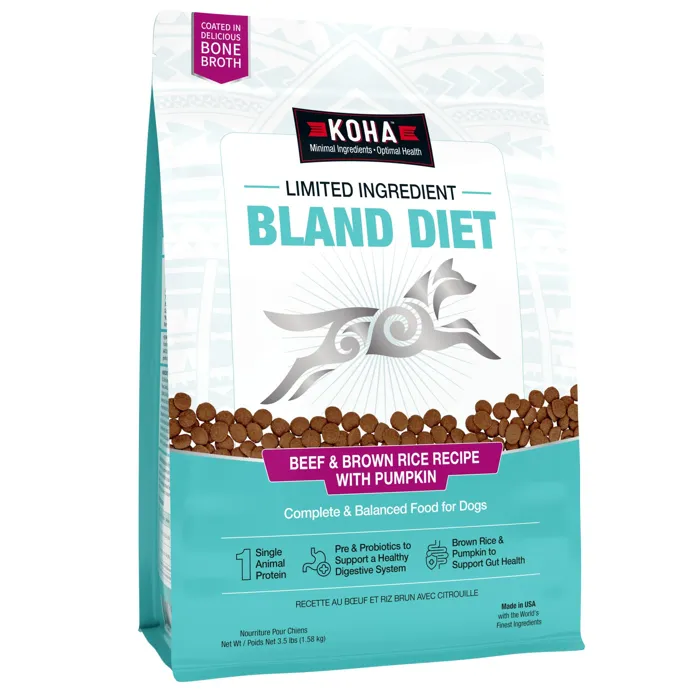 Koha Dog Lid Bland Diet Beef Brown Rice 3.5-lb