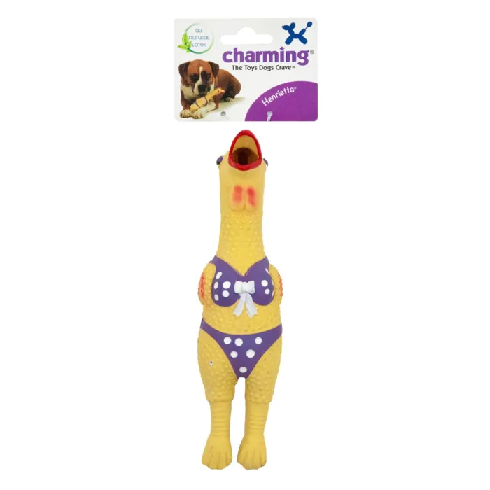 Charming Pet Henrietta latex toy large packaged view