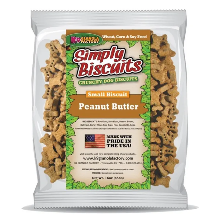 K9 Granola Factory Simply Biscuits Pb 16-oz