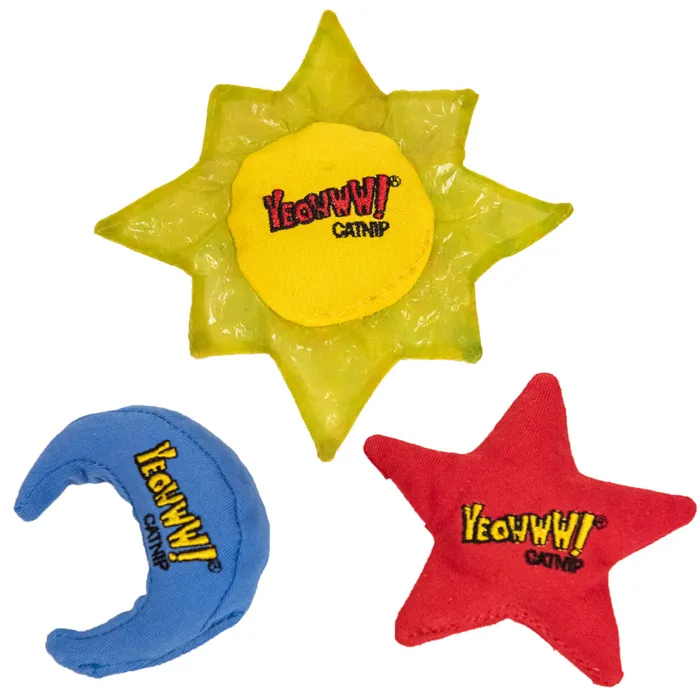 Yeowww! Sun Moon & Stars 3-pack toys