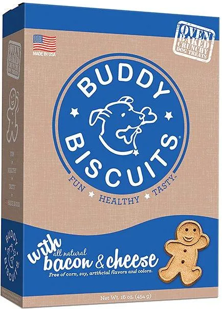 Buddy Bisc Oven Baked Bcn & Chs Dog Trt 3.5-lb