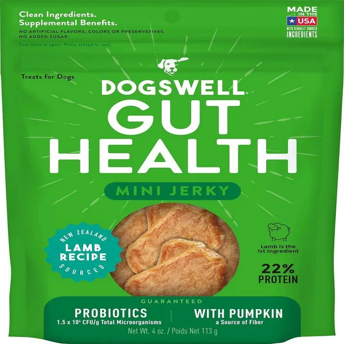 Dogswell Gut Health Lamb Mini Jerky 4-oz