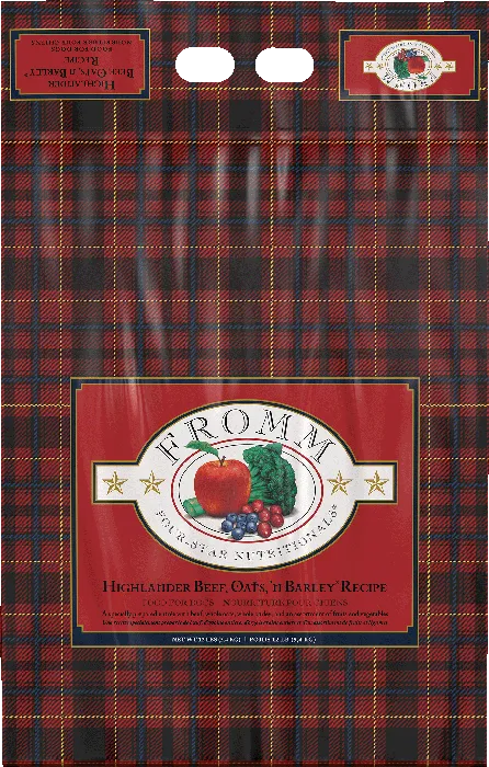 Fromm Four-Star Highlander Beef Oats Barley 12-lb bag front