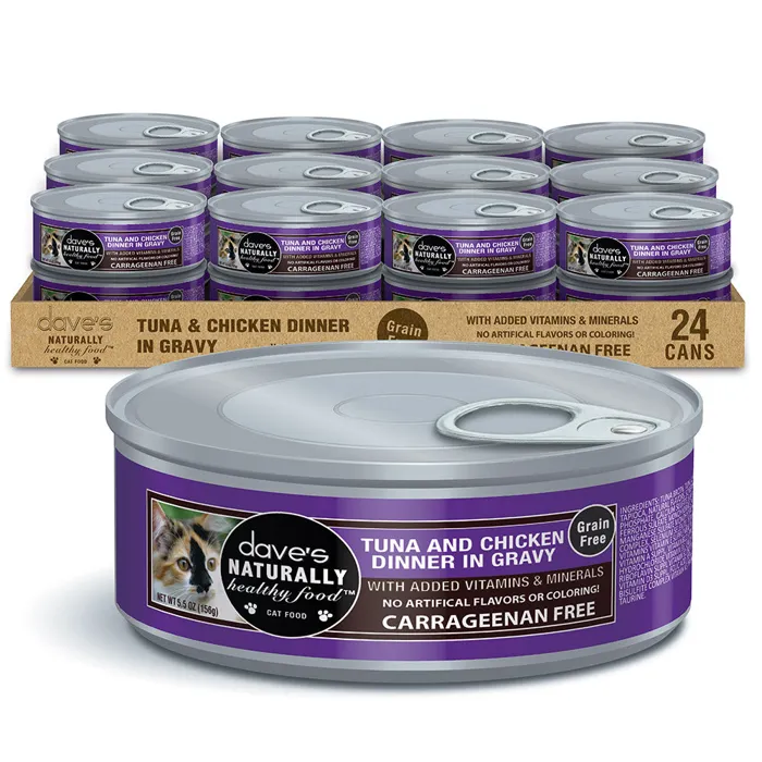 Dave's Naturally Healthy Tuna and Chicken 5.5 oz can case