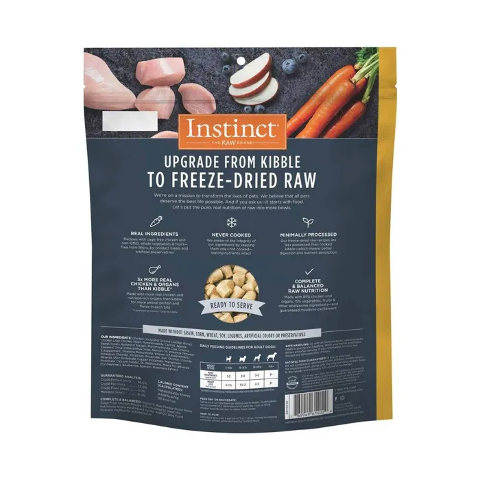 Instinct Raw Fd Meals Chicken Dog 9.5-oz