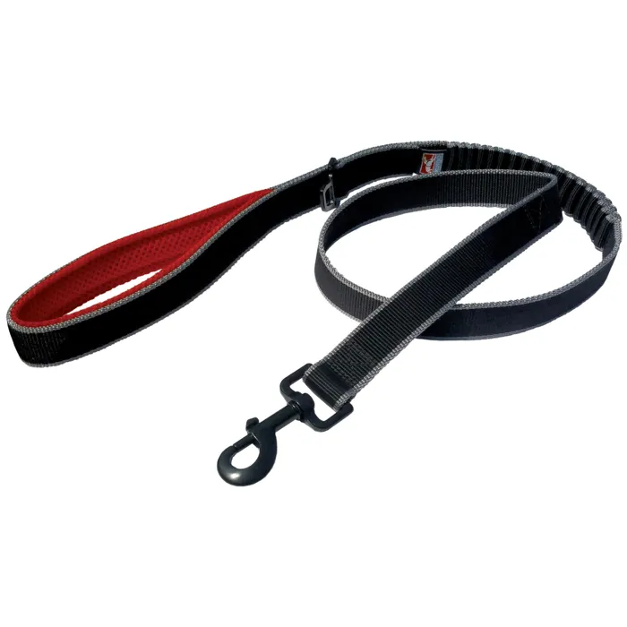 Kurgo Springback Lite Leash black red 30-inch alternate view