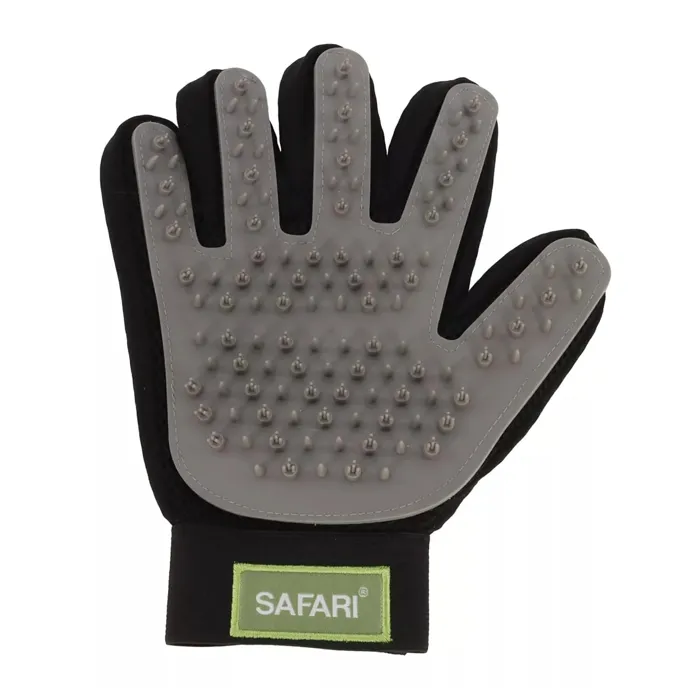 Safari Grooming Glove, Black & Gray, One Size