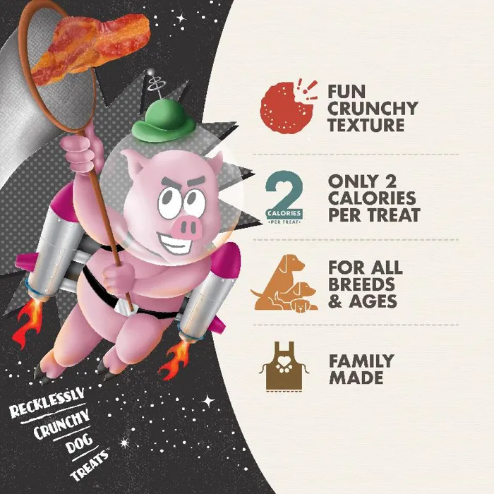 Fromm Crunchy Os Bacon Blasters treat features and benefits